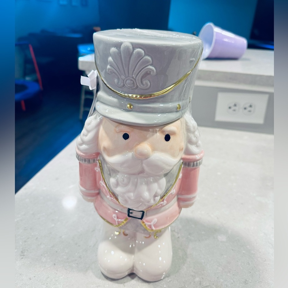 Nutcracker cookie jar